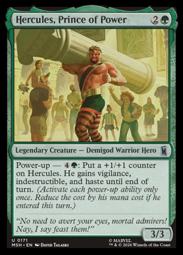 Hercules, Prince of Power - Marvel Super Heroes MTG spoiler
