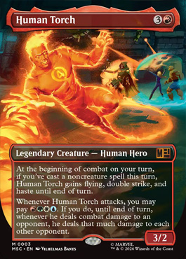 Human Torch - Marvel Super Heroes MTG spoiler