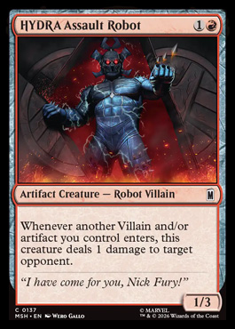 HYDRA Assault Robot - Marvel Super Heroes MTG spoiler