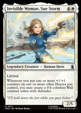 Invisible Woman, Sue Storm - Marvel Super Heroes MTG spoiler