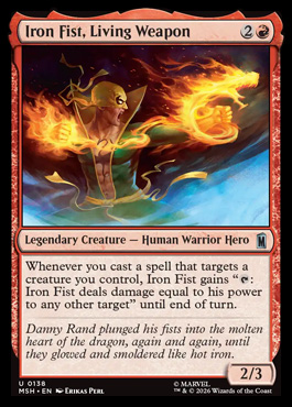 Iron Fist, Living Weapon - Marvel Super Heroes MTG spoiler
