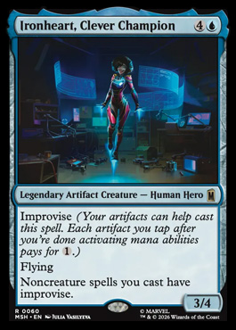 Ironheart, Clever Champion - Marvel Super Heroes MTG spoiler