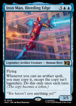Iron Man, Bleeding Edge - Marvel Super Heroes MTG spoiler