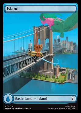 Island - Marvel Super Heroes MTG spoiler