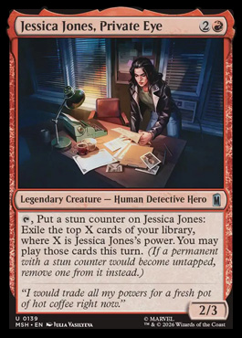 Jessica Jones, Private Eye - Marvel Super Heroes MTG spoiler
