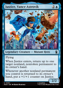 Justice, Vance Astrovik - Marvel Super Heroes MTG spoiler