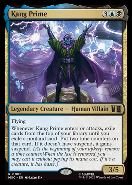 Kang Prime - Marvel Super Heroes MTG spoiler