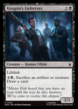 Kingpin's Enforcers - Marvel Super Heroes MTG spoiler