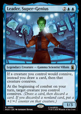 Leader, Super-Genius - Marvel Super Heroes MTG spoiler