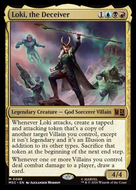 Loki, the Deceiver - Marvel Super Heroes MTG spoiler