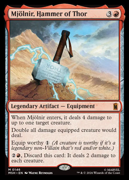 mjolnirhammerofthorf - Marvel Super Heroes MTG spoiler