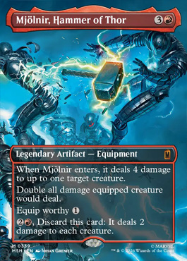 mjolnirhammerofthorp - Marvel Super Heroes MTG spoiler