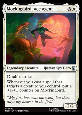 Mockingbird, Ace Agent - Marvel Super Heroes MTG spoiler