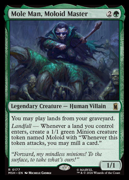 Mole Man, Moloid Master - Marvel Super Heroes MTG spoiler