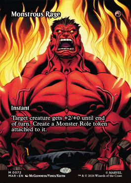 monstrousrage - Marvel Super Heroes MTG spoiler