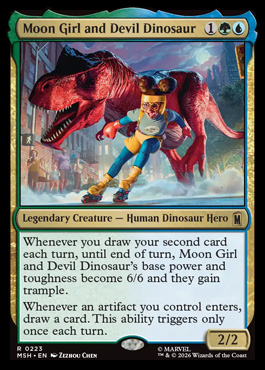 Moon Girl and Devil Dinosaur - Marvel Super Heroes MTG spoiler