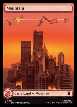 Mountain - Marvel Super Heroes MTG spoiler