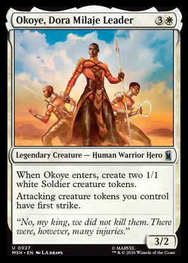 Okoye, Dora Milaje Leader - Marvel Super Heroes MTG spoiler