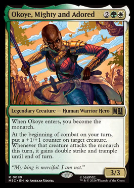Okoye, Mighty and Adored - Marvel Super Heroes MTG spoiler
