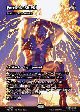 patrioticshield - Marvel Super Heroes MTG spoiler