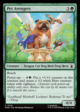 Pet Avengers - Marvel Super Heroes MTG spoiler