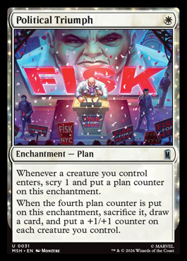 Political Triumph - Marvel Super Heroes MTG spoiler