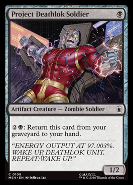 Project Deathlok Soldier - Marvel Super Heroes MTG spoiler