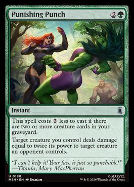 Punishing Punch - Marvel Super Heroes MTG spoiler
