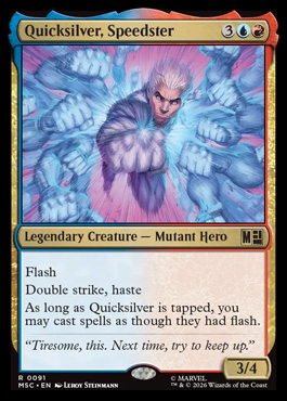 Quicksilver, Speedster - Marvel Super Heroes MTG spoiler