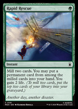 Rapid Rescue - Marvel Super Heroes MTG spoiler