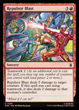 Repulsor Blast - Marvel Super Heroes MTG spoiler