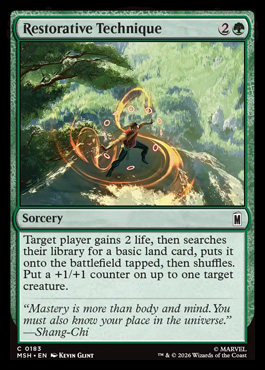 Restorative Technique - Marvel Super Heroes MTG spoiler