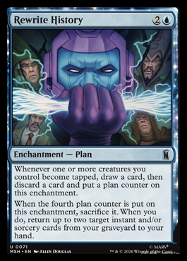 Rewrite History - Marvel Super Heroes MTG spoiler