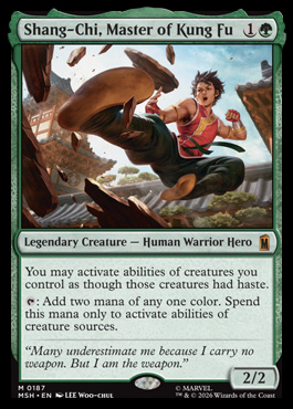 Shang-Chi, Master of Kung Fu - Marvel Super Heroes MTG spoiler