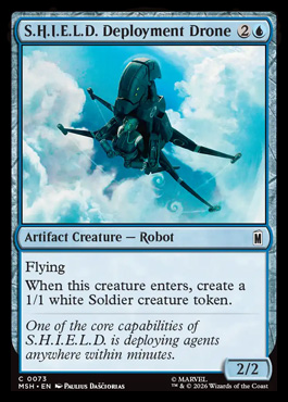 S.H.I.E.L.D. Deployment Drone - Marvel Super Heroes MTG spoiler
