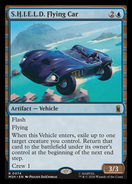 S.H.I.E.L.D. Flying Car - Marvel Super Heroes MTG spoiler