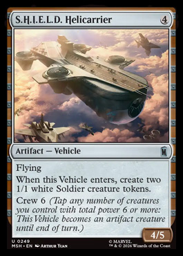 S.H.I.E.L.D. Helicarrier - Marvel Super Heroes MTG spoiler