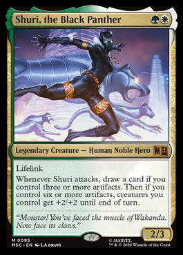 Shuri, the Black Panther - Marvel Super Heroes MTG spoiler