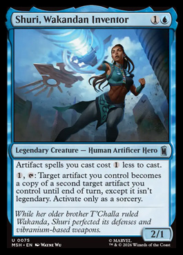Shuri, Wakandan Inventor - Marvel Super Heroes MTG spoiler