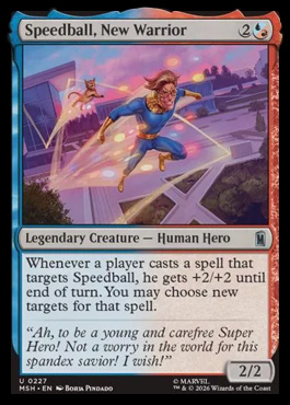 Speedball, New Warrior - Marvel Super Heroes MTG spoiler