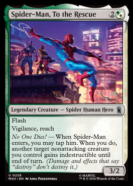 Spider-Man, To the Rescue - Marvel Super Heroes MTG spoiler