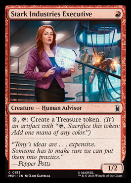 Stark Industries Executive - Marvel Super Heroes MTG spoiler
