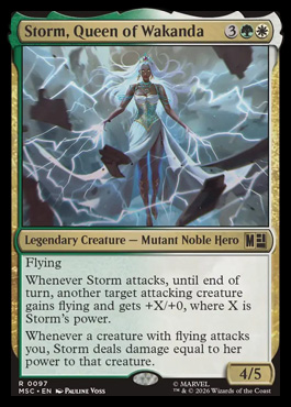 Storm, Queen of Wakanda - Marvel Super Heroes MTG spoiler