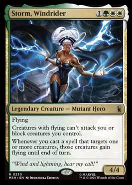 Storm, Windrider - Marvel Super Heroes MTG spoiler