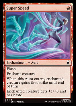 Super Speed - Marvel Super Heroes MTG spoiler