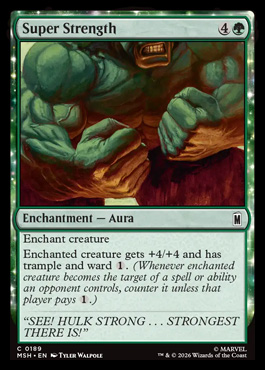 Super Strength - Marvel Super Heroes MTG spoiler