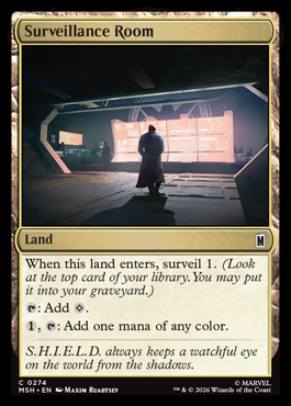 Surveillance Room - Marvel Super Heroes MTG spoiler