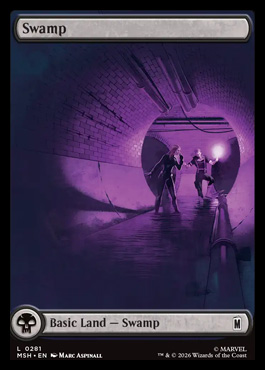 Swamp - Marvel Super Heroes MTG spoiler