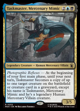 Taskmaster, Mercenary Mimic - Marvel Super Heroes MTG spoiler