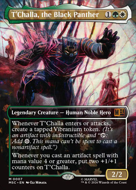 T'Challa, the Black Panther - Marvel Super Heroes MTG spoiler